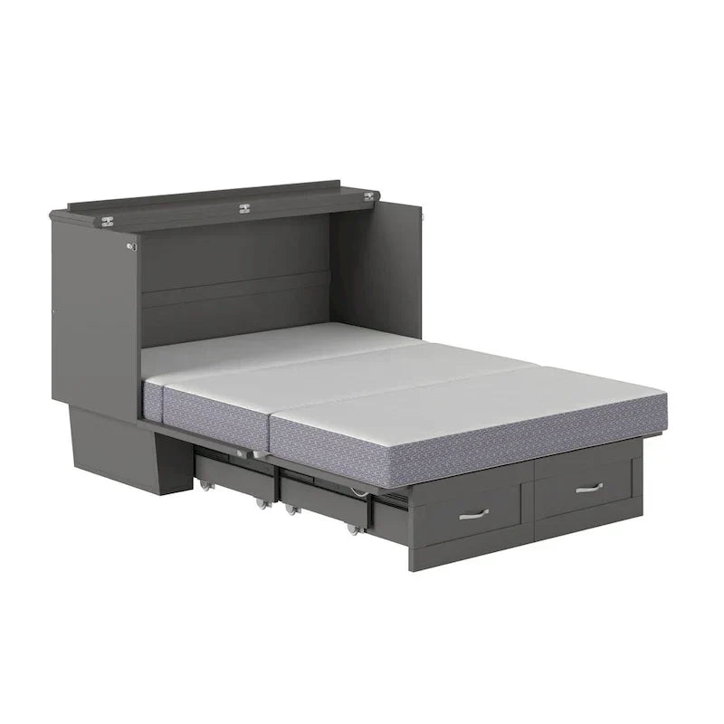 Murphy Bed Monroe Full με στρώμα αφρού μνήμης 6 ιντσών