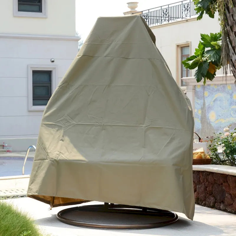 Κρεμαστή πολυθρόνα-αυγό LeisureMod για 2 άτομα με βάση - Κούνια-αιώρα από ρατάν για εξωτερικό/εσωτερικό χώρο, βεράντα, με μαξιλάρια