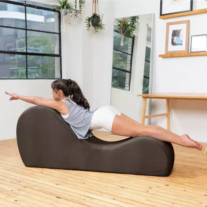 Ανάκλιντρο Yoga Avana Sleek - Κατασκευασμένο στις ΗΠΑ - Ιδανικό για διατάσεις, χαλάρωση, άσκηση και πολλά άλλα, 60 Β x 18 Π x 26 Υ ίντσες, Ανοιχτό Γκρι
