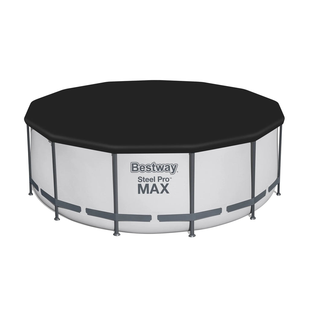 Στρογγυλή υπέργεια πισίνα Bestway Steel Pro MAX με αντλία και κάλυμμα