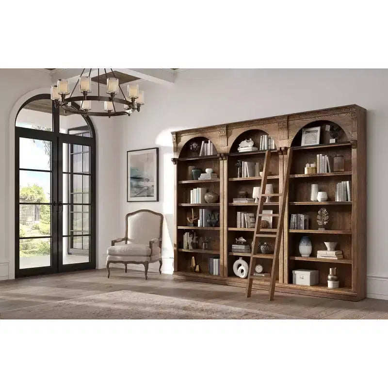 Βιβλιοθήκη τοίχου 94 ιντσών, Συλλογή Stratton Καφέ - Martin Furniture