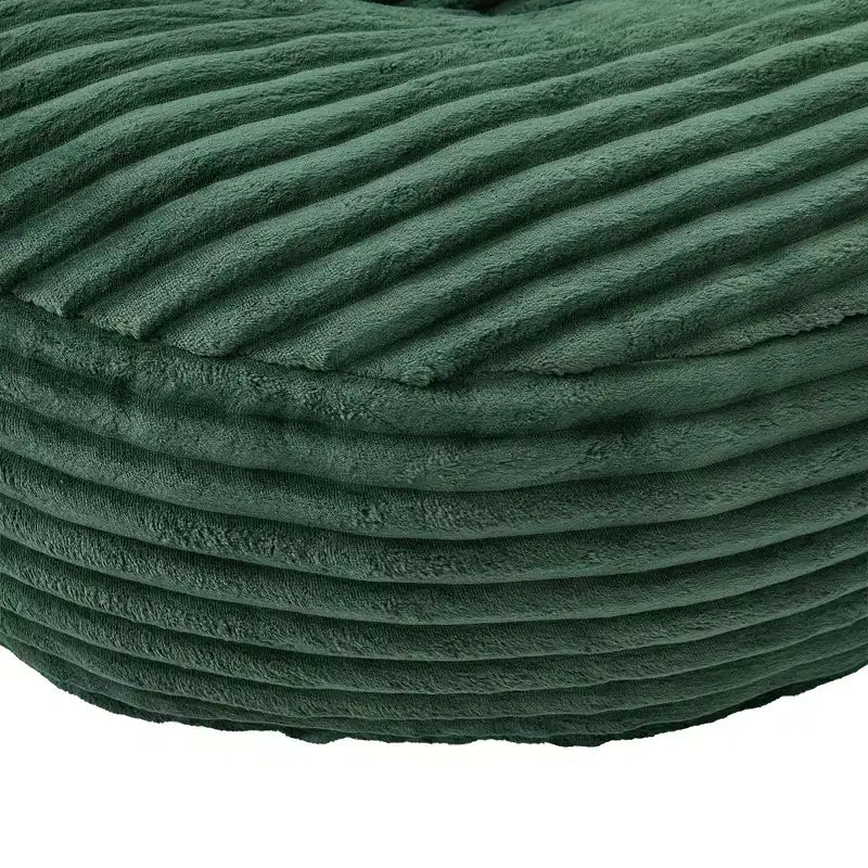 Καναπές Bean Bag για ενήλικες και παιδιά, υπερμεγέθης πολυθρόνα πουφ από κοτλέ ύφασμα με 3 μαξιλάρια και μπράτσα για το σαλόνι και την κρεβατοκάμαρα