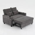 3-in-1 Pull Out Convertible Sleeper Sofa Bed with USB Ports