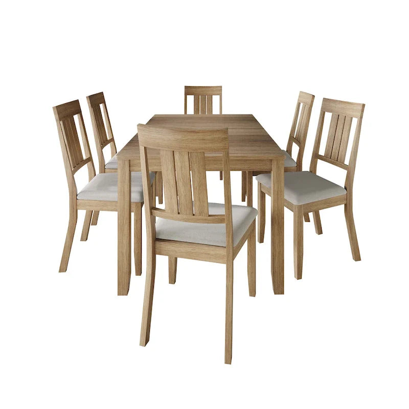 CraftPorch Classic 7-piece Wooden Dining Set