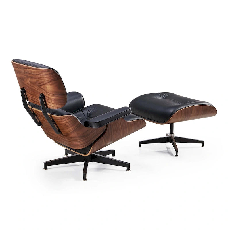 Mid Century Modern Leather Lounge Chair Armchair Recliner