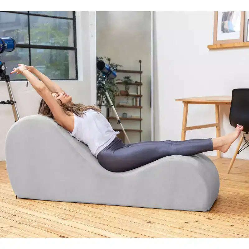 Ανάκλιντρο Yoga Avana Sleek - Κατασκευασμένο στις ΗΠΑ - Ιδανικό για διατάσεις, χαλάρωση, άσκηση και πολλά άλλα, 60 Β x 18 Π x 26 Υ ίντσες, Ανοιχτό Γκρι