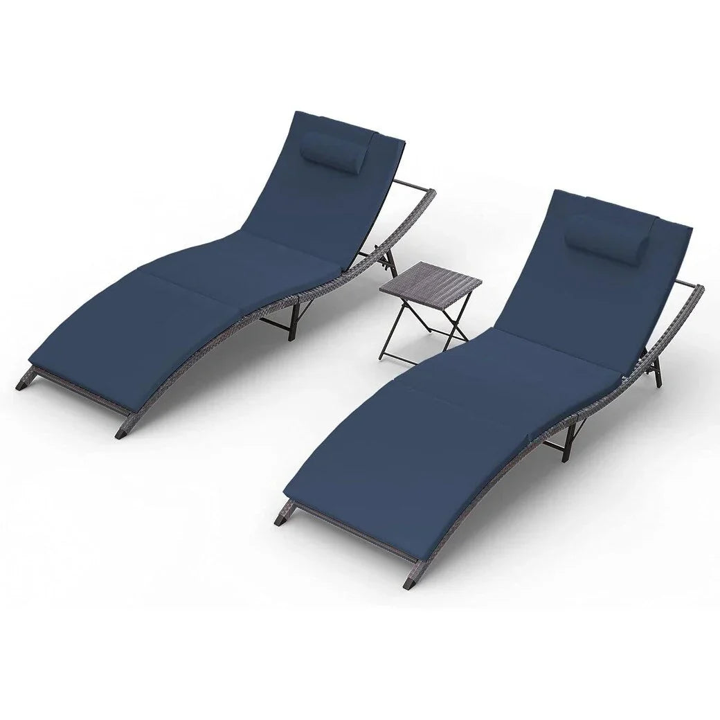 Kullavik 3-PiecesOutdoor Chaise Lounge Set
