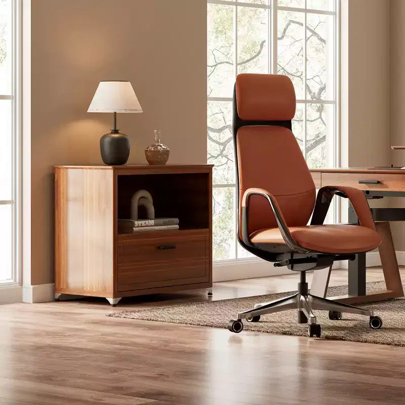 29'' Display File Storage Cabinet, Walnut
