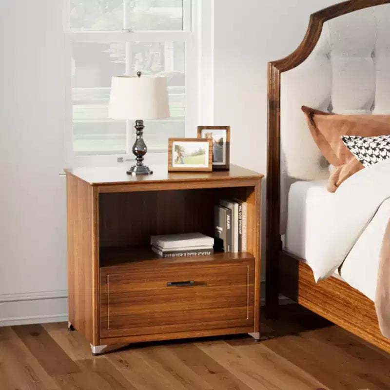 29'' Display File Storage Cabinet, Walnut
