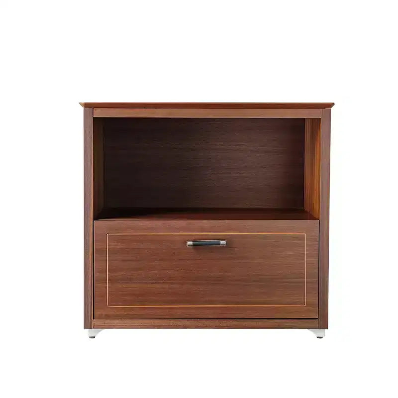 29'' Display File Storage Cabinet, Walnut