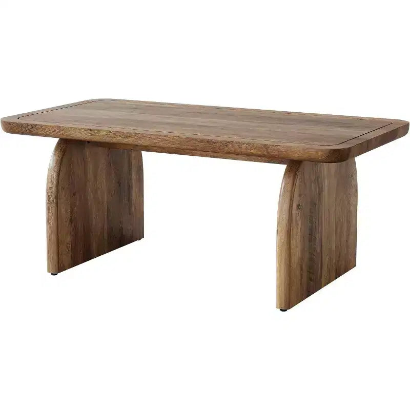 Lantine Rectangle Coffee Table, 47-Inch Wood Farmhouse Accent Center Table Low Cocktail Tea Table, Easy Assembly