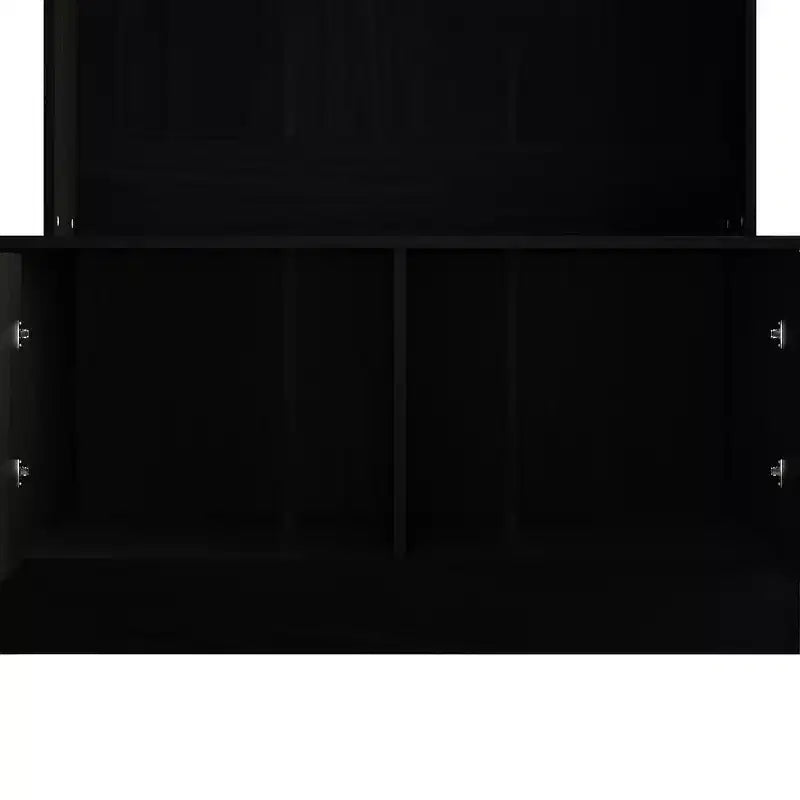 Hall Tree with Storage Bench, Entryway Coat Rack with Hooks & Shoe Storage
