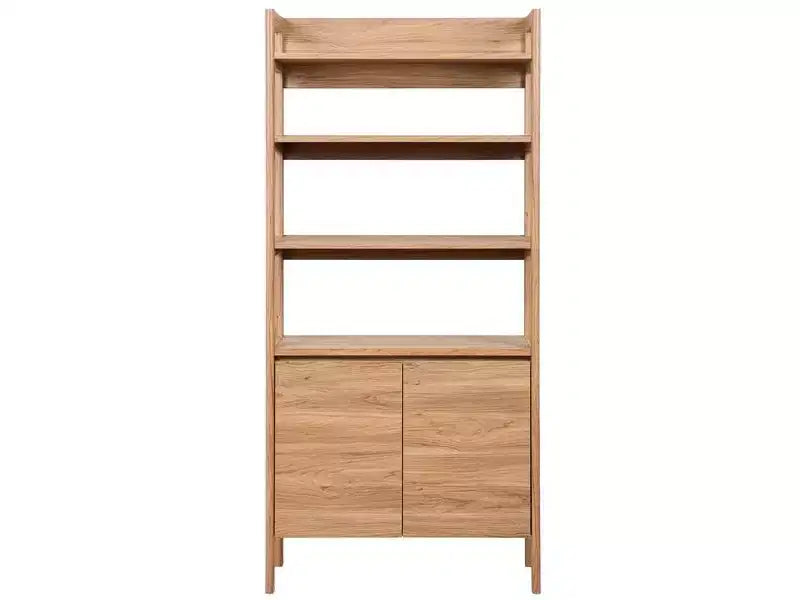 Glapelle 4 Shelf 2 Door Bookcase - ETG9601 - Oak - Safavieh