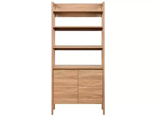 Glapelle 4 Shelf 2 Door Bookcase - ETG9601 - Oak - Safavieh