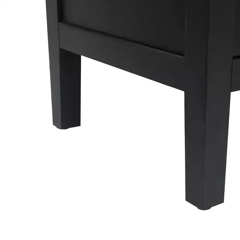 60-Inch Modern Farmhouse Sideboard Buffet, 4-Door Geometric Patterned Accent Storage Cabinet with Adjustable Shelves