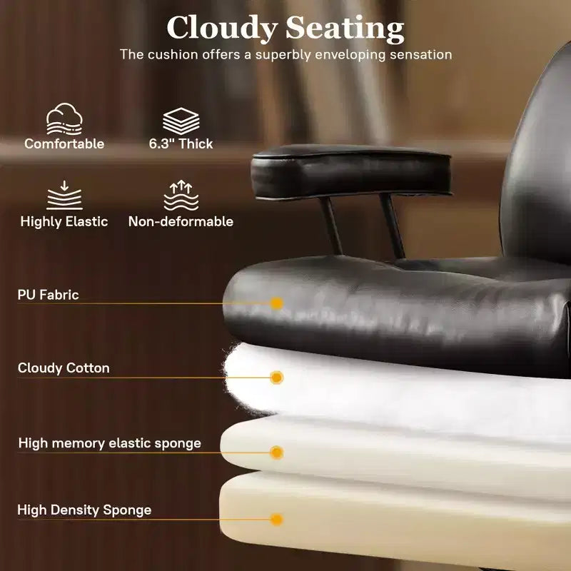 High Back Executive Office Chair with Recline Function, Ergonomic Lumbar & Neck Support, Desk Chair
