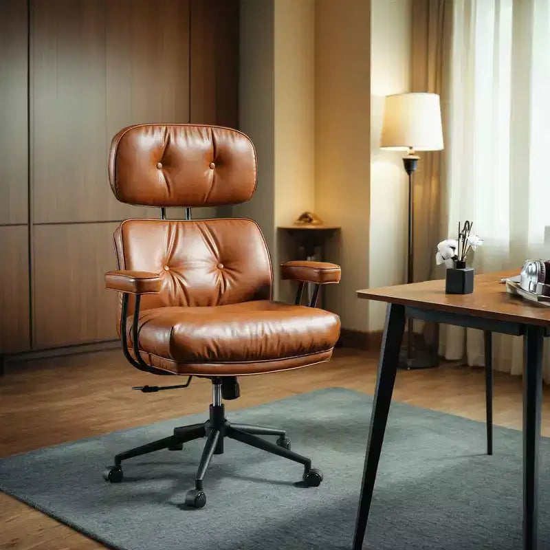 High Back Executive Office Chair with Recline Function, Ergonomic Lumbar & Neck Support, Desk Chair