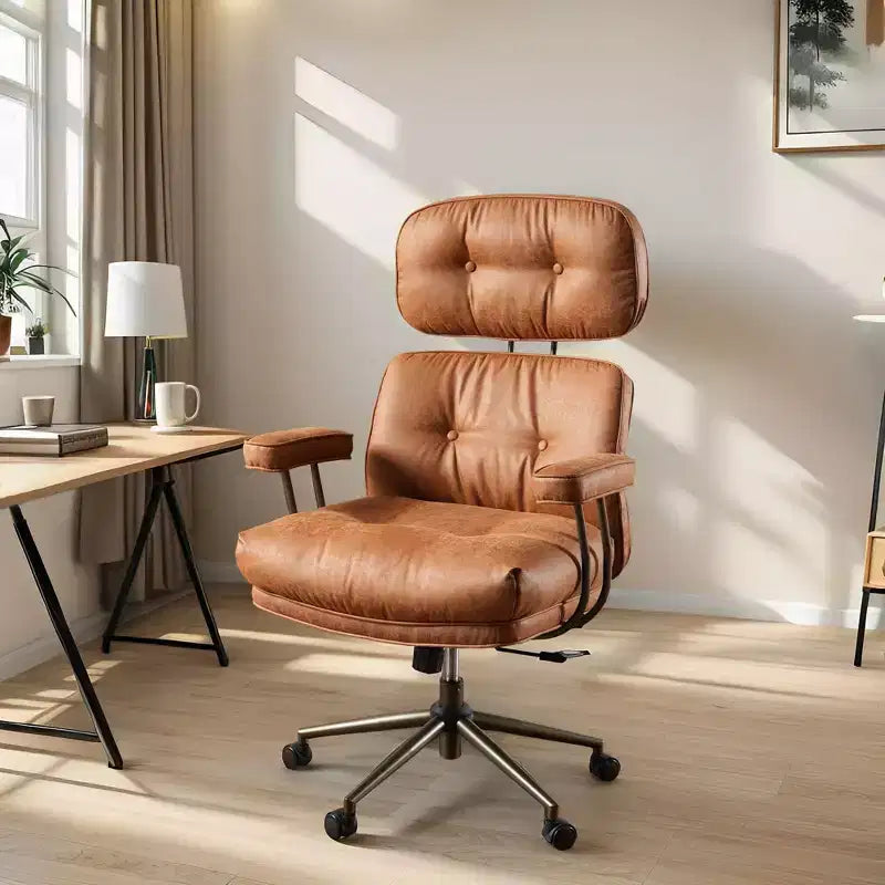 High Back Executive Office Chair with Recline Function, Ergonomic Lumbar & Neck Support, Desk Chair