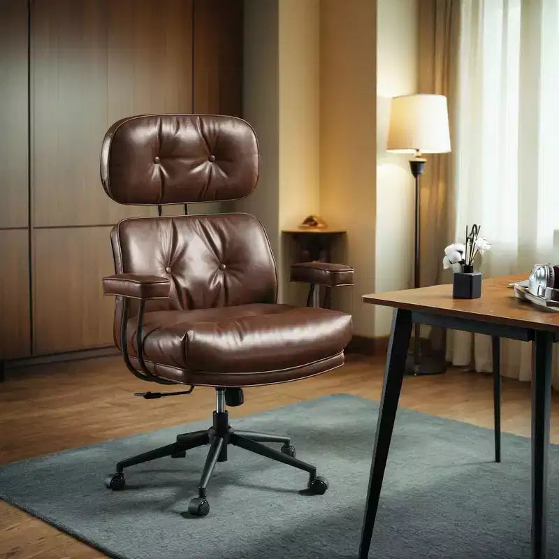 High Back Executive Office Chair with Recline Function, Ergonomic Lumbar & Neck Support, Desk Chair