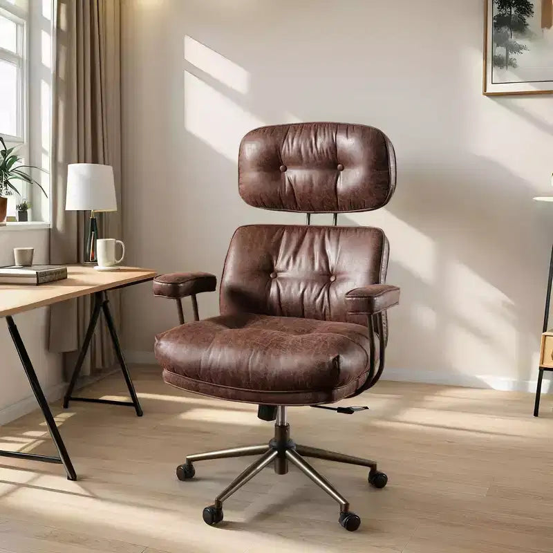 High Back Executive Office Chair with Recline Function, Ergonomic Lumbar & Neck Support, Desk Chair