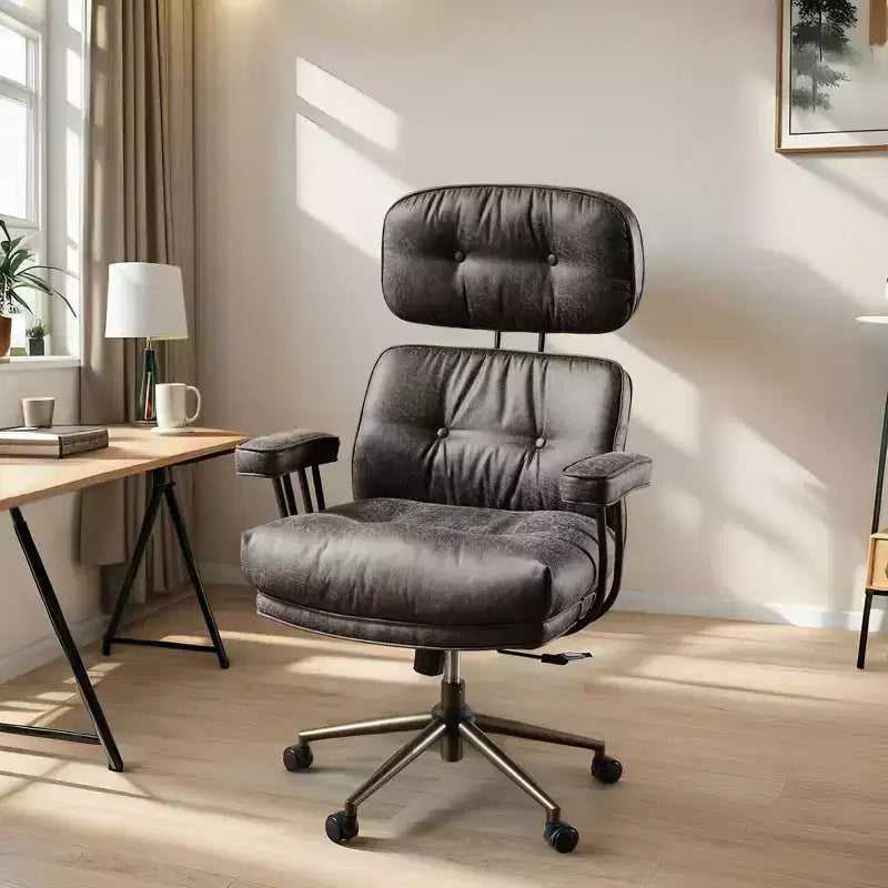 High Back Executive Office Chair with Recline Function, Ergonomic Lumbar & Neck Support, Desk Chair