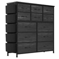 Dresser for Bedroom with 12 Drawer, Dressers & Chests of Drawers for Hallway, Entryway, Storage Organizer Unit with Fabric, Sturdy Metal Frame