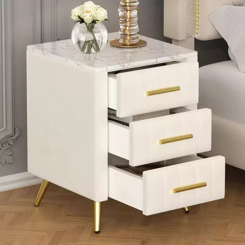 Modern Nightstand 3-Drawer Door Cabinet (N733P208520A)