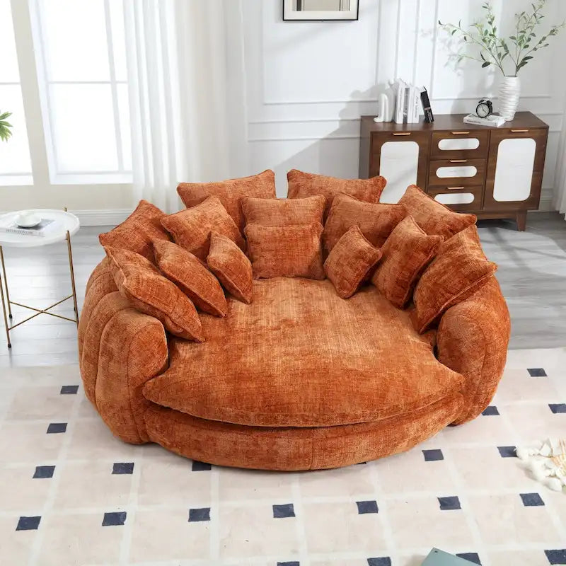 Άνετος διπλός καναπές-κρεβάτι Loaf, υπερμεγέθης καναπές-κρεβάτι με μπράτσα