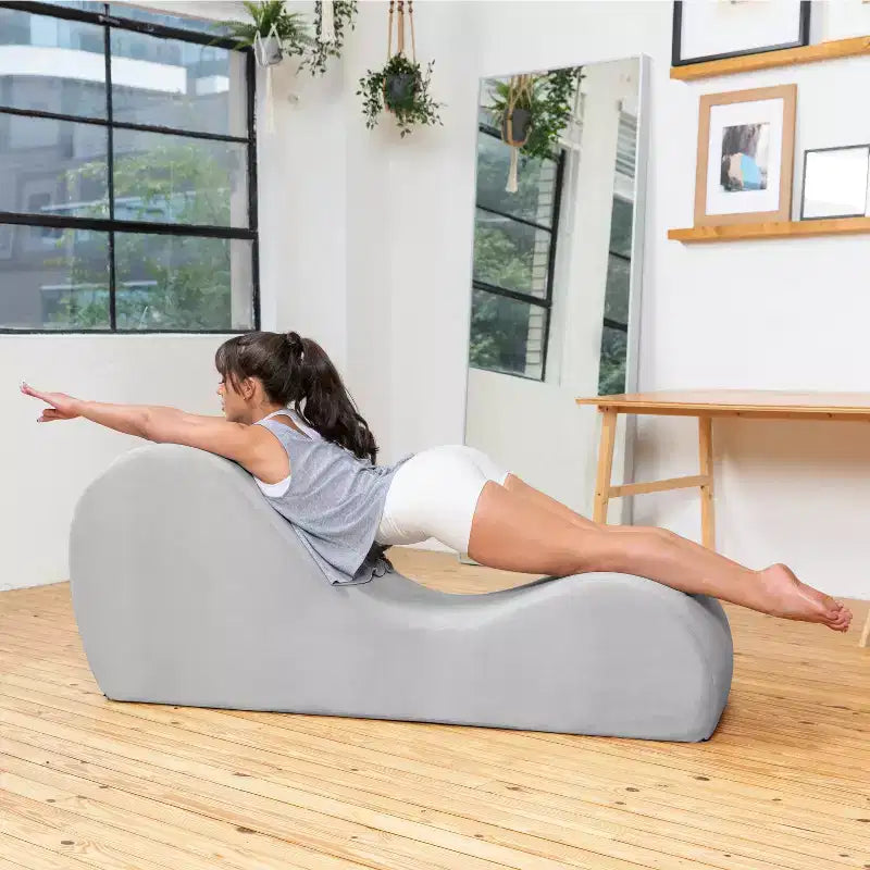 Ανάκλιντρο Yoga Avana Sleek - Κατασκευασμένο στις ΗΠΑ - Ιδανικό για διατάσεις, χαλάρωση, άσκηση και πολλά άλλα, 60 Β x 18 Π x 26 Υ ίντσες, Ανοιχτό Γκρι
