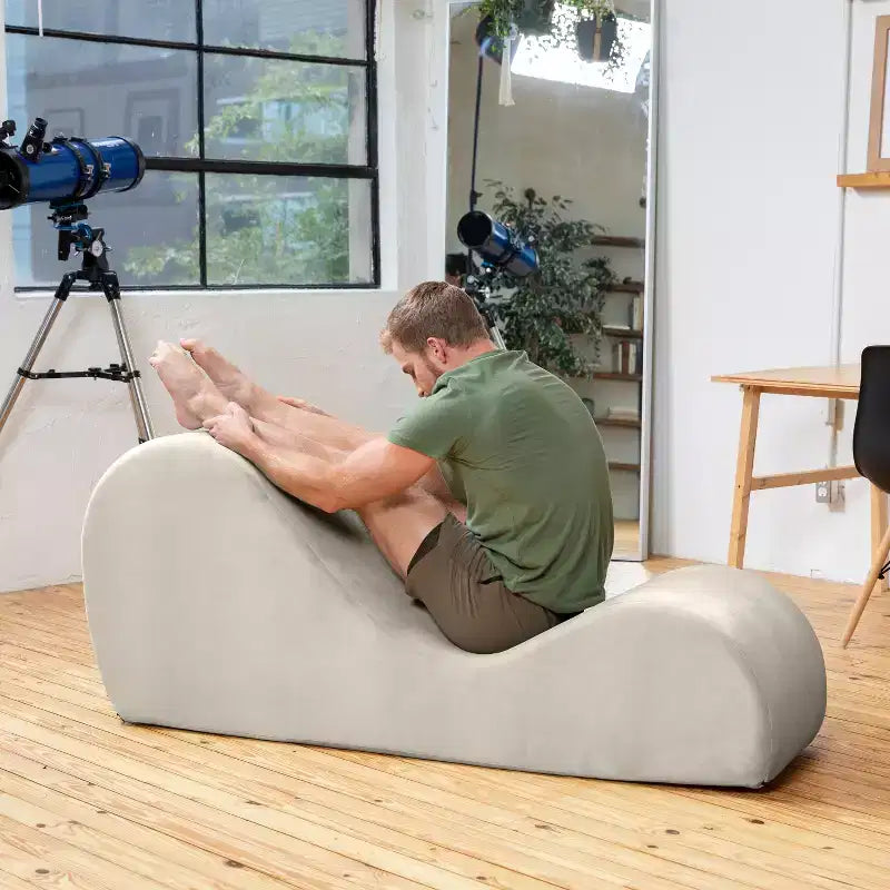 Ανάκλιντρο Yoga Avana Sleek - Κατασκευασμένο στις ΗΠΑ - Ιδανικό για διατάσεις, χαλάρωση, άσκηση και πολλά άλλα, 60 Β x 18 Π x 26 Υ ίντσες, Ανοιχτό Γκρι