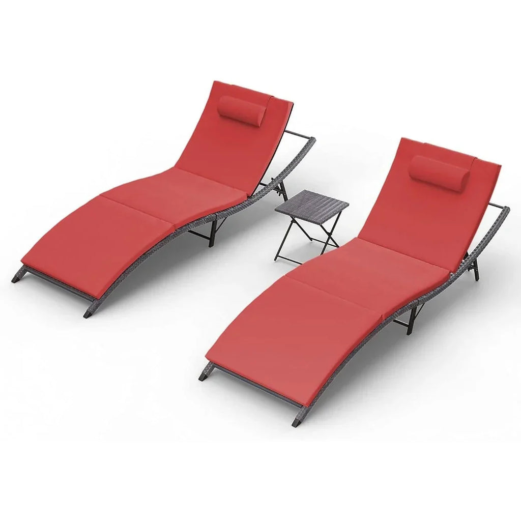Kullavik 3-PiecesOutdoor Chaise Lounge Set