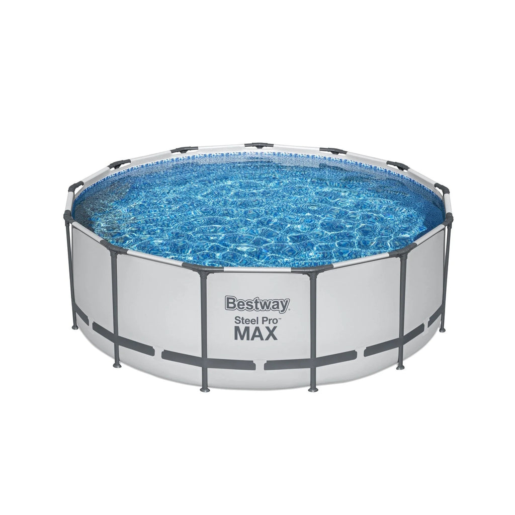 Στρογγυλή υπέργεια πισίνα Bestway Steel Pro MAX με αντλία και κάλυμμα