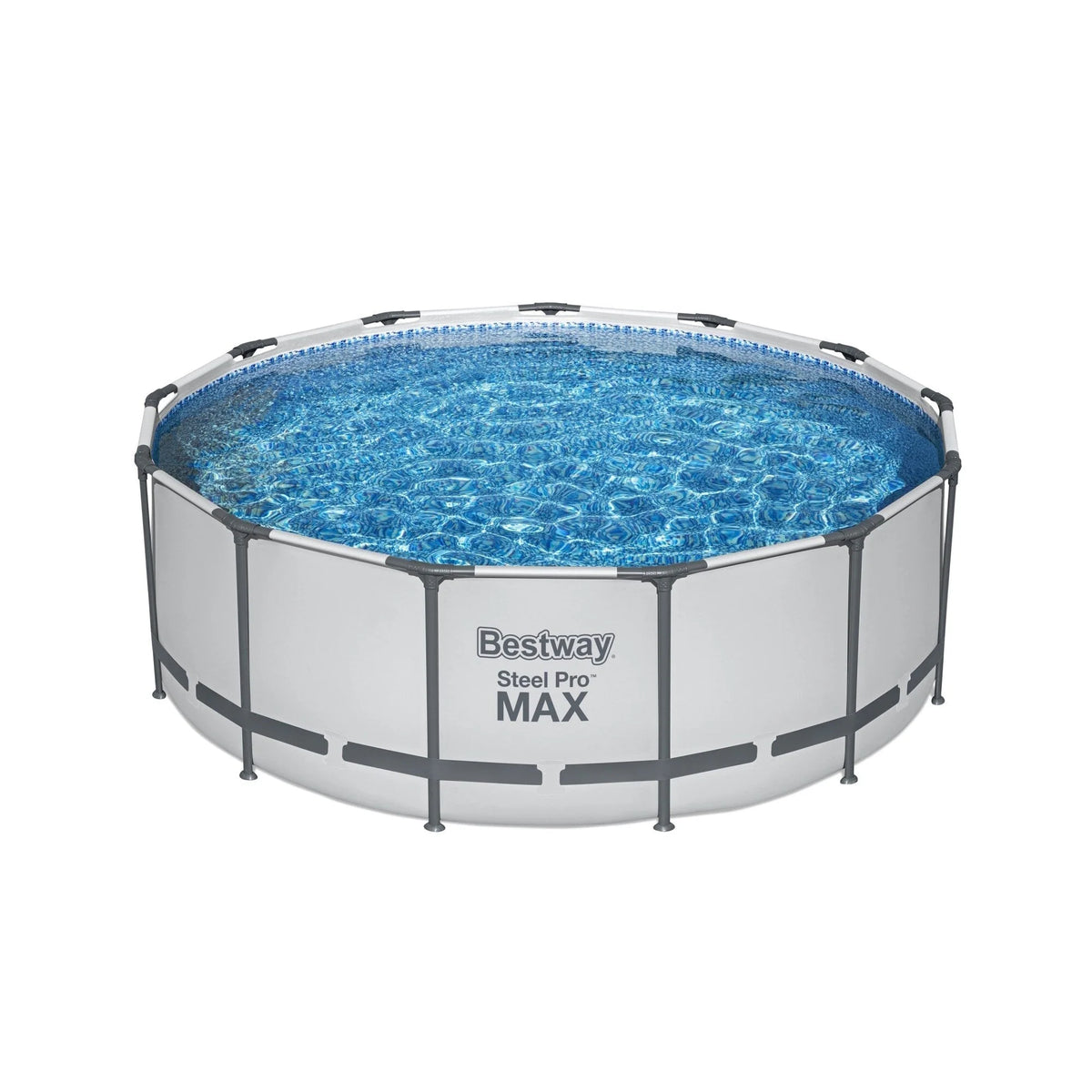 Στρογγυλή υπέργεια πισίνα Bestway Steel Pro MAX με αντλία και κάλυμμα