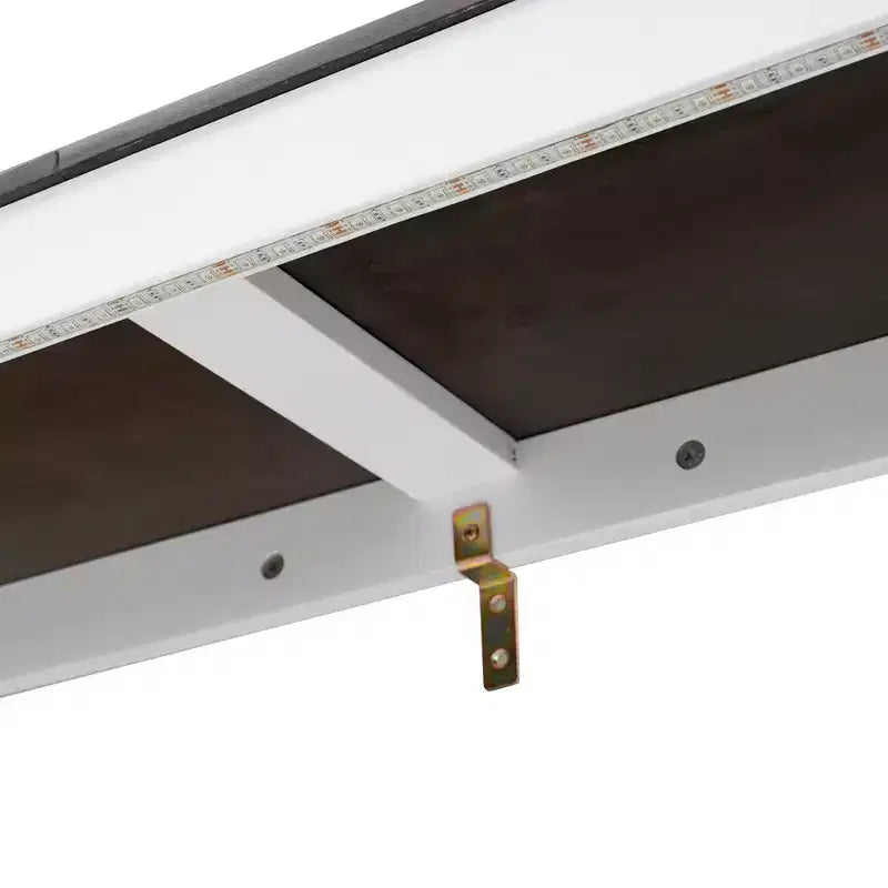 Επικλινές κρεβάτι (Murphy bed) μεγέθους Twin με φως LED, που αναδιπλώνεται σε ντουλάπι, κρυφό επιτοίχιο κρεβάτι για ξενώνα