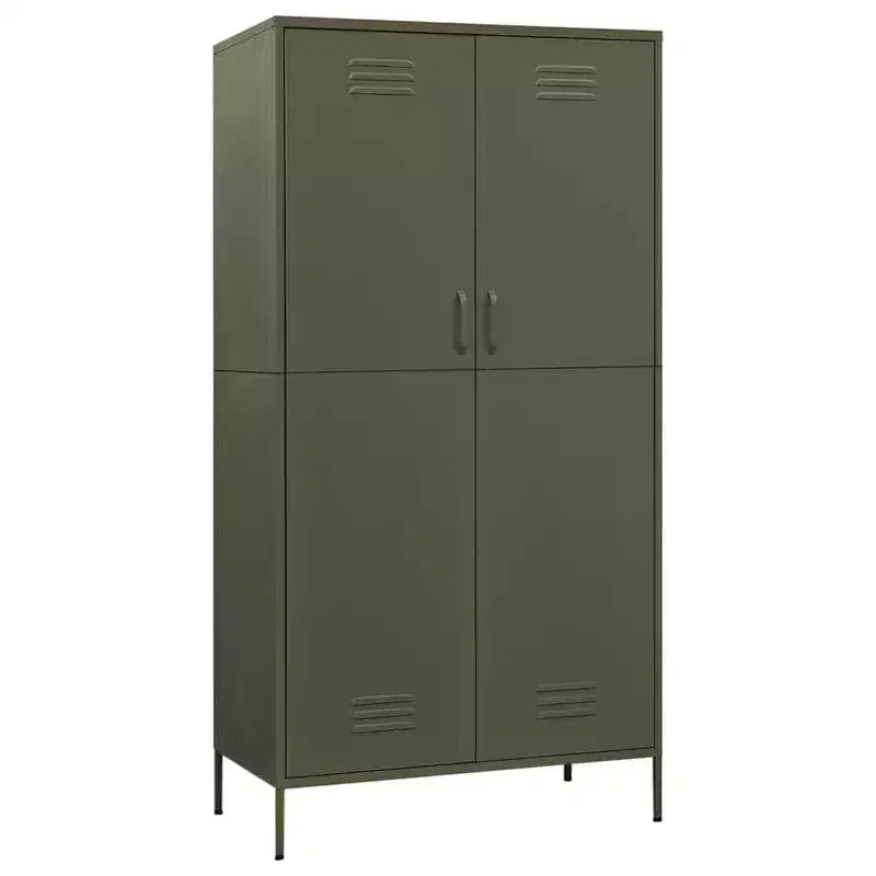 vidaXL Ντουλάπα Ελαιόπρασινη 35,4x19,7x70,9 εκ. από Ατσάλι