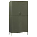 vidaXL Ντουλάπα Ελαιόπρασινη 35,4x19,7x70,9 εκ. από Ατσάλι