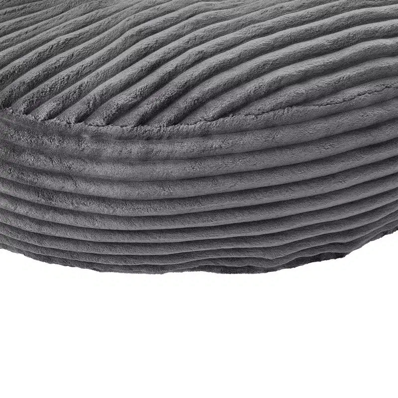 Καναπές Bean Bag για ενήλικες και παιδιά, υπερμεγέθης πολυθρόνα πουφ από κοτλέ ύφασμα με 3 μαξιλάρια και μπράτσα για το σαλόνι και την κρεβατοκάμαρα