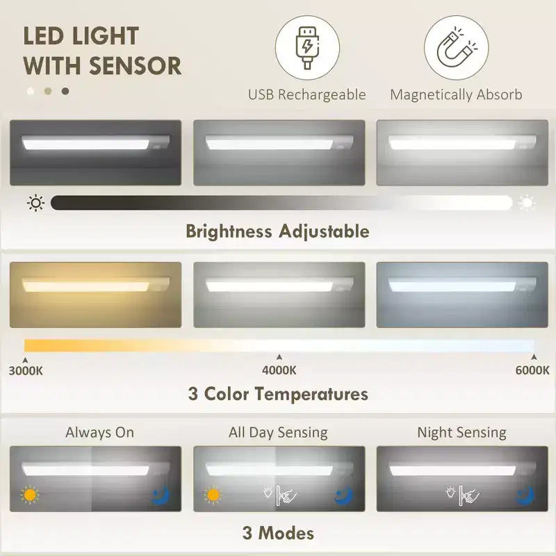 Ντουλάπι κουζίνας 180 εκ. με φωτισμό LED, 6 ράφια στις πόρτες, ένα συρτάρι και 4 ρυθμιζόμενα ράφια
