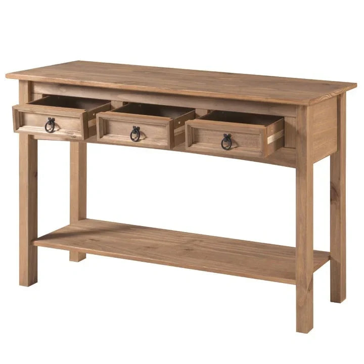 Ξύλινη Κονσόλα Τραπεζαρίας με 3 Συρτάρια Corona | Furniture Dash - N/A