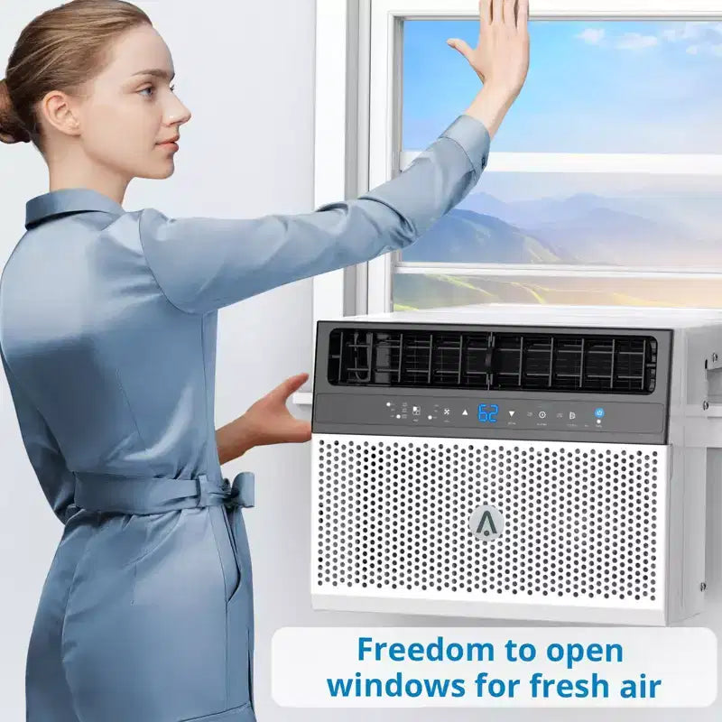 Έξυπνο κλιματιστικό παραθύρου Acekool 6.000 BTU, Wi-Fi AC δωματίου με τηλεχειριστήριο, αθόρυβη ψύξη για χώρους έως 23 τ.μ.