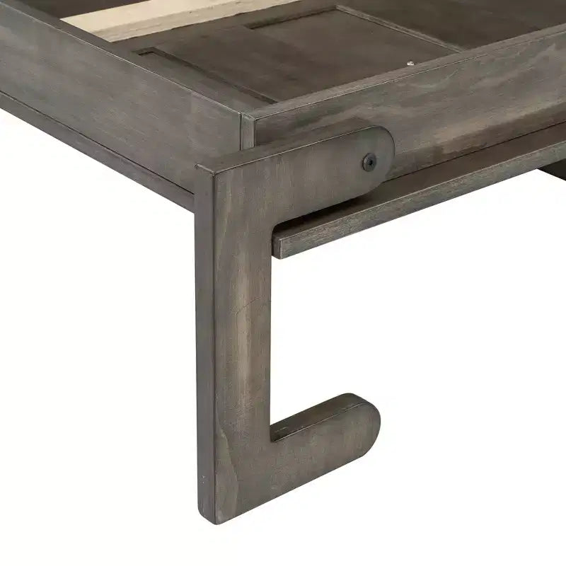 Επικλινές κρεβάτι (Murphy bed) μεγέθους Twin με φως LED, που αναδιπλώνεται σε ντουλάπι, κρυφό επιτοίχιο κρεβάτι για ξενώνα