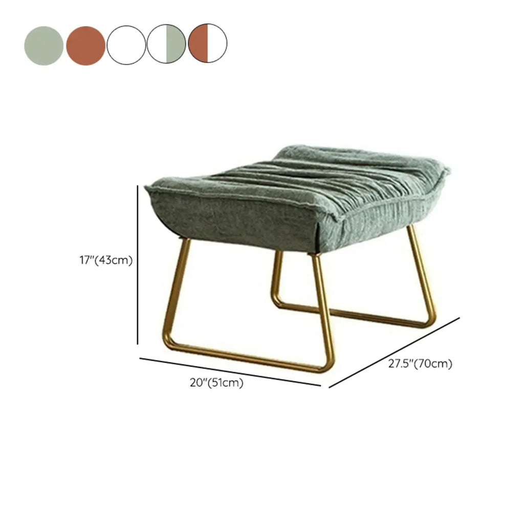 Modern Velvet Ergonomic Upholstered Rocking Chair for Nursery