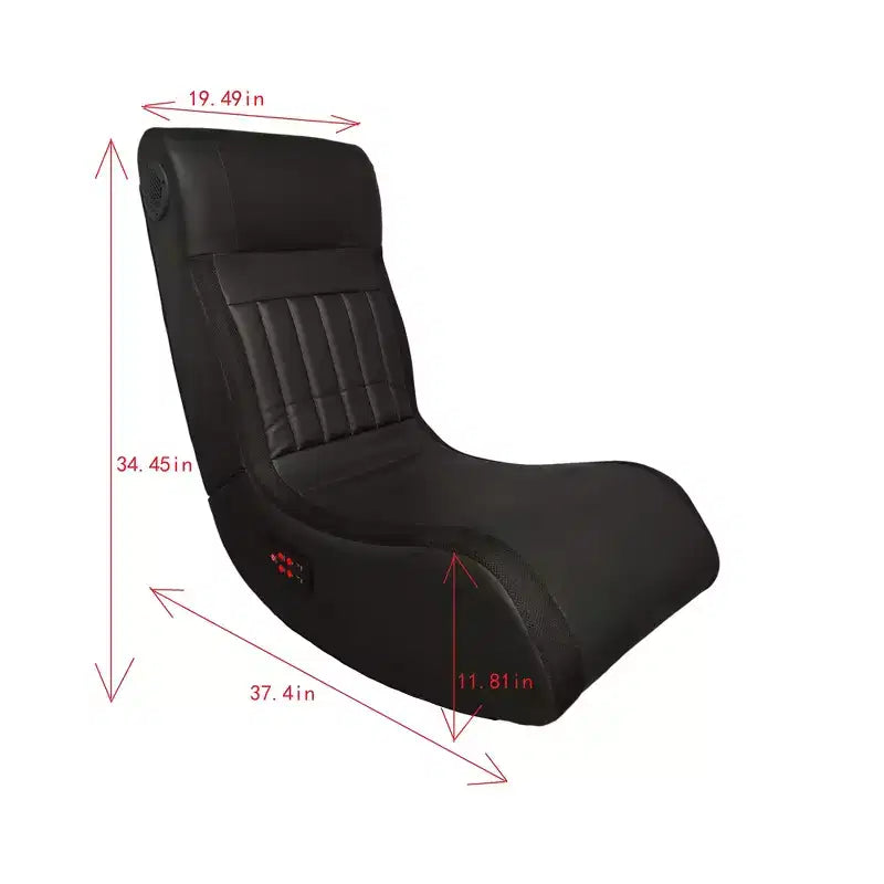Πτυσσόμενη καρέκλα gaming δαπέδου GDFStudio Claudia με Bluetooth και λειτουργία μασάζ δόνησης