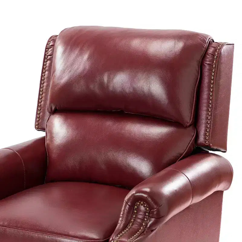 Σετ 2 Πολυθρόνων Elisabete Modern Wingback από Γνήσιο Δέρμα με Ανακλινόμενο Μηχανισμό και Διακοσμητικά Τρουκς για το Σαλόνι και την Κρεβατοκάμαρα| ART OF LIVING DESIGNS