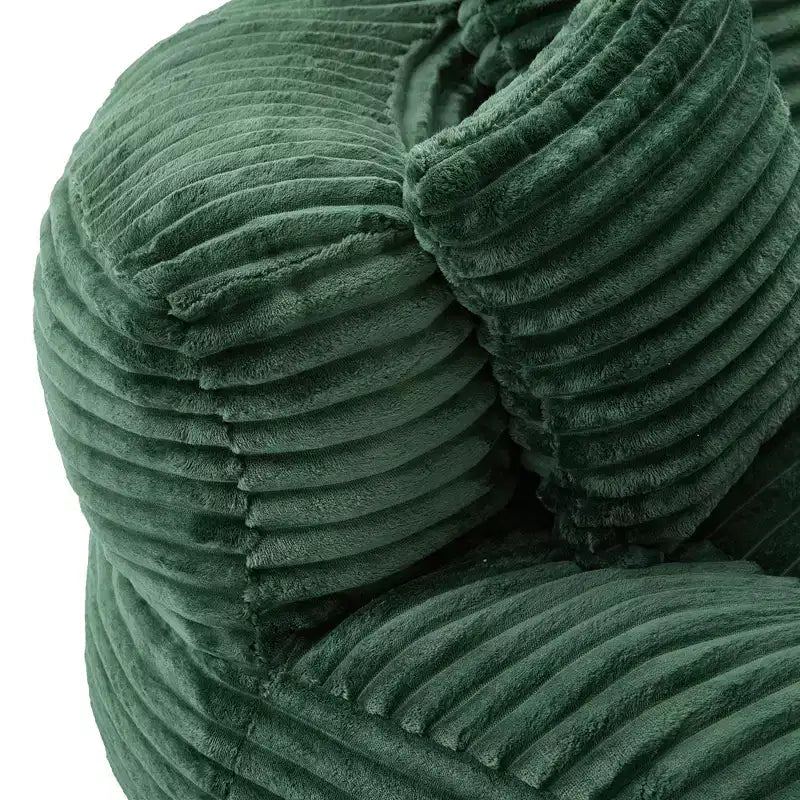 Καναπές Bean Bag για ενήλικες και παιδιά, υπερμεγέθης πολυθρόνα πουφ από κοτλέ ύφασμα με 3 μαξιλάρια και μπράτσα για το σαλόνι και την κρεβατοκάμαρα