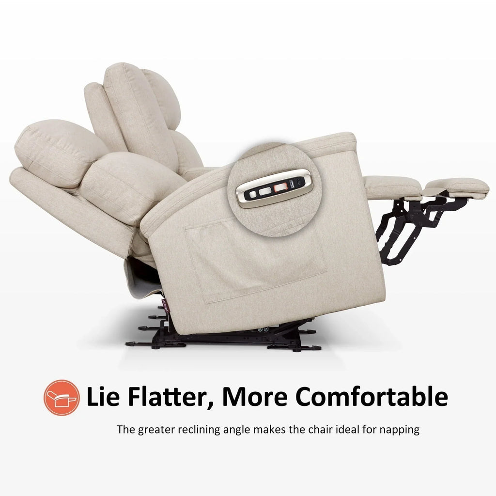 MCombo 60.2 Power Loveseat Recliner Sofa with Massage and Dual Heating, Adjustable Headrest, USB & Type C Port, Fabric