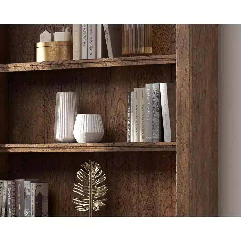 Βιβλιοθήκη τοίχου 94 ιντσών, Συλλογή Stratton Καφέ - Martin Furniture