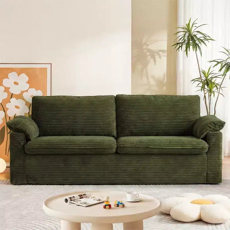 Καναπές Dyonery 86 Cloud Loveseat, Βαθύ Κάθισμα & Μαξιλάρια Φαρδύς Μπράτσων, Στιβαρός Σκελετός, Εργονομικός Σχεδιασμός που Επιτρέπει την Αναπνοή του Υφάσματος