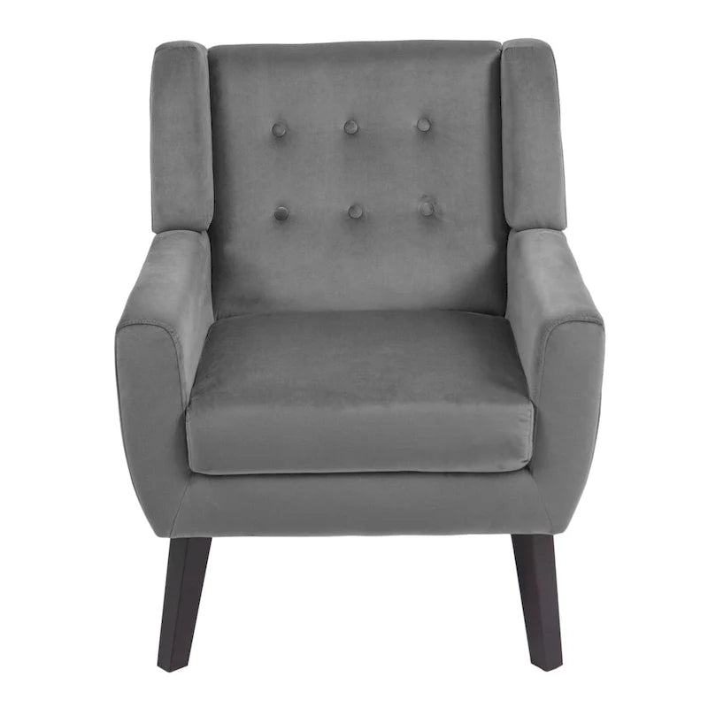 Set of 2 Velvet Living Room Accent Chair Upholstered Armchair