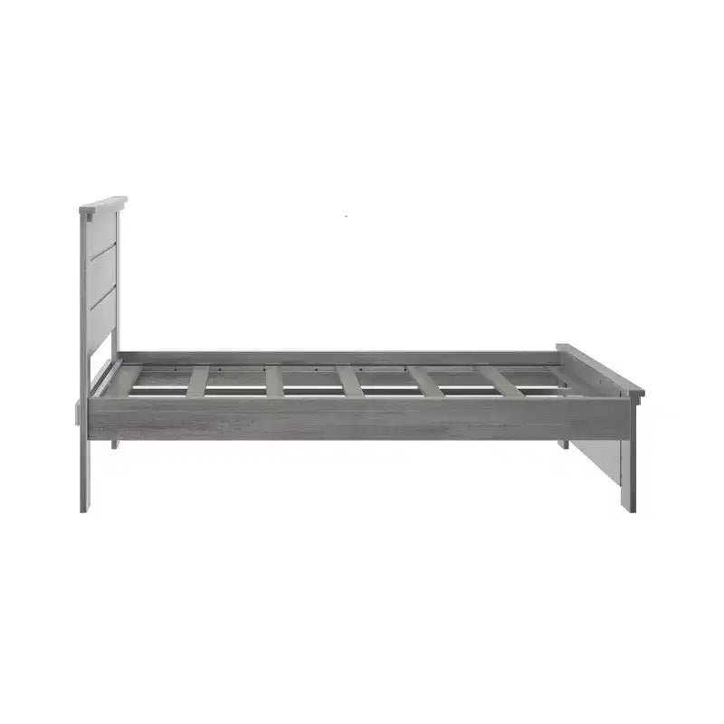 Κρεβάτι Plank+Beam Farmhouse διπλό (Full Size) με κεφαλάρι, πλατφόρμα από μασίφ ξύλο